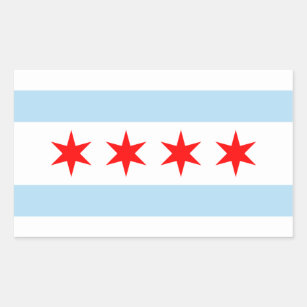 Chicago Flag Stickers