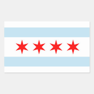 Chicago Flag Stickers