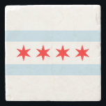 Chicago Flag Stone Untersetzer<br><div class="desc">Ein toller Untersetzer,  um Ihren Chicago Pride zu zeigen! Gerne stellen wir Ihnen diese weiter,  bitte senden Sie uns eine Nachricht für Ihre Hilfe.</div>