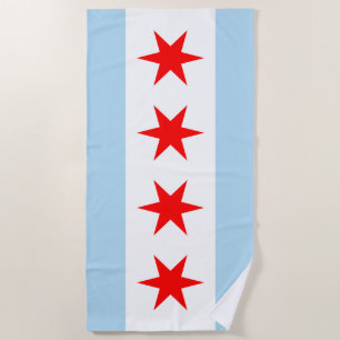 Chicago Flag Strandtuch
