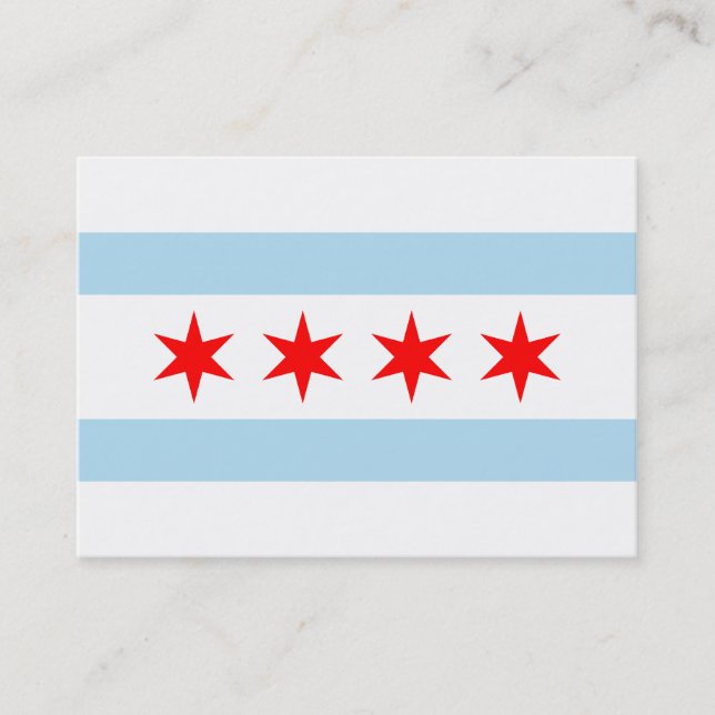 Chicago Flag Visitenkarte (Vorderseite)