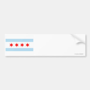 Chicago-Flagge Autoaufkleber