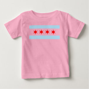 Chicago-Flagge Baby T-shirt