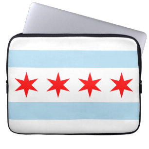 Chicago-Flagge Laptopschutzhülle
