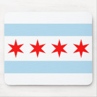 Chicago-Flagge Mousepad