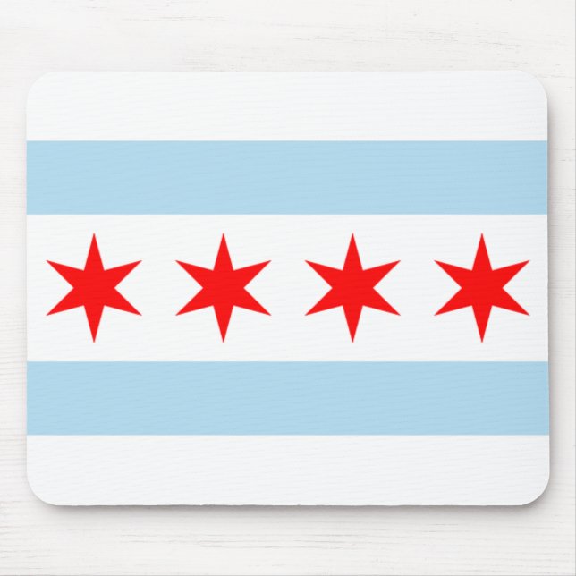 Chicago-Flagge Mousepad (Vorne)