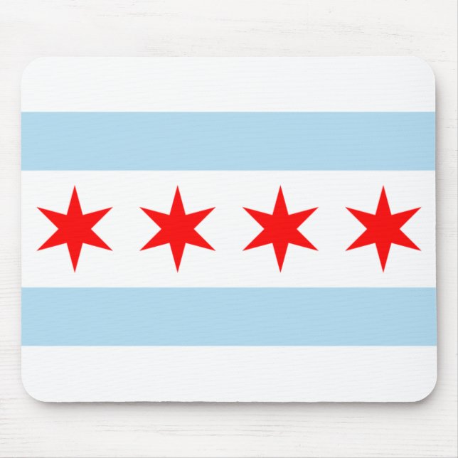 Chicago-Flagge Mousepad (Vorne)