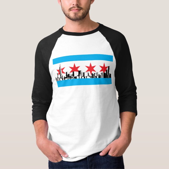 Chicago-Flagge T-Shirt (Vorderseite)