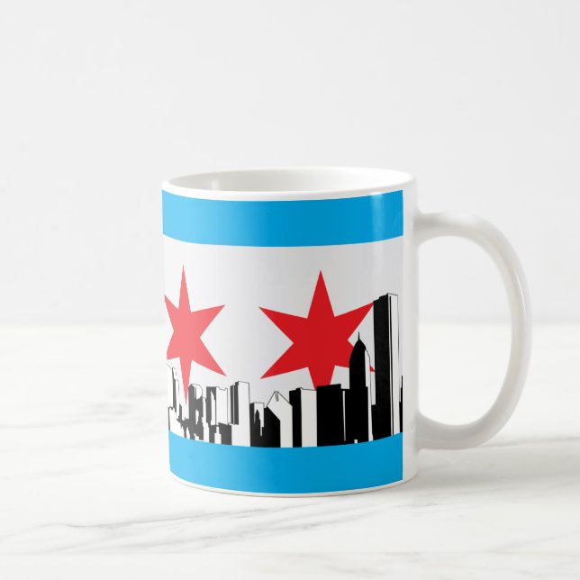 Chicago-Flagge Tasse (Rechts)