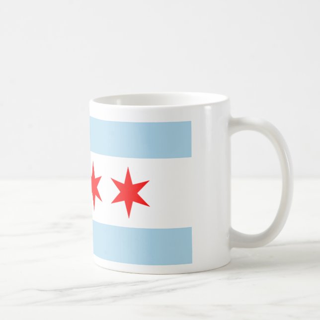 Chicago-Flagge Tasse (Rechts)