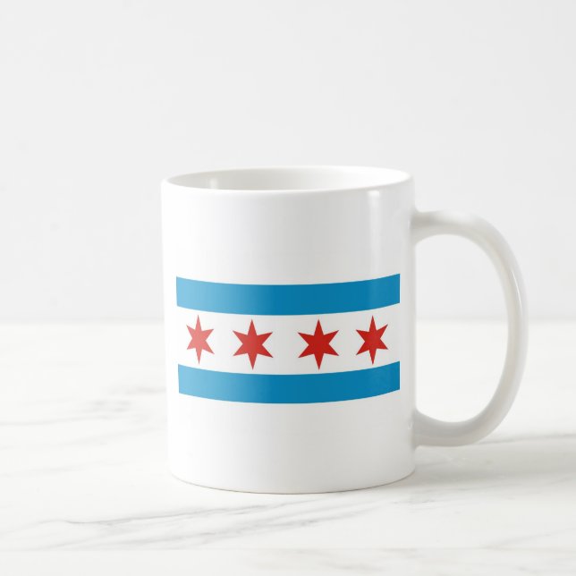 Chicago-Flagge Tasse (Rechts)