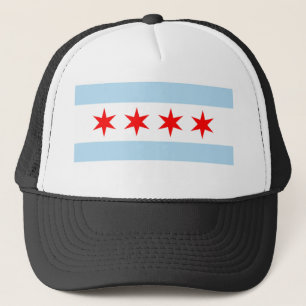 Chicago-Flaggen-Fernlastfahrer-Hut Truckerkappe