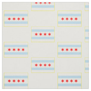 Chicago-Flaggen-Muster Stoff