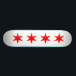 Chicago-Flaggen-Skateboard-Plattform Skateboard<br><div class="desc">Liebe Chicago? Skate? Kaufen Sie dieses.</div>