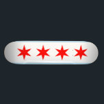 Chicago-Flaggen-Skateboard-Plattform Skateboard<br><div class="desc">Liebe Chicago? Skate? Kaufen Sie dieses.</div>