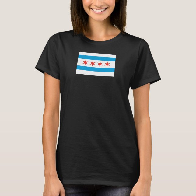 Chicago-Flaggen-T - Shirt (Vorderseite)