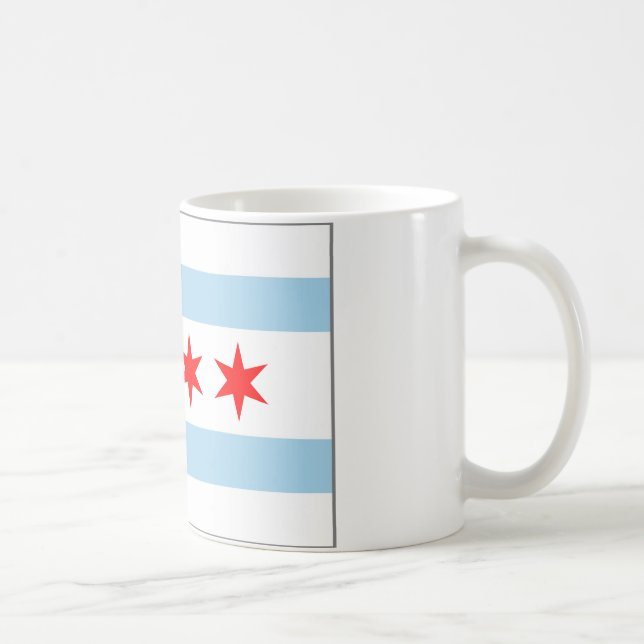 Chicago-Flaggen-Tasse Kaffeetasse (Rechts)