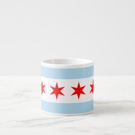 Chicago-Flaggen-Tunnel-bohrwagenTasse Espressotasse