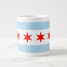 Chicago-Flaggen-Tunnel-bohrwagenTasse Jumbo-Tasse