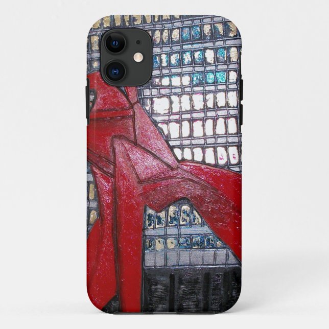 Chicago-Flamingo-Skulptur Case-Mate iPhone Hülle (Rückseite)