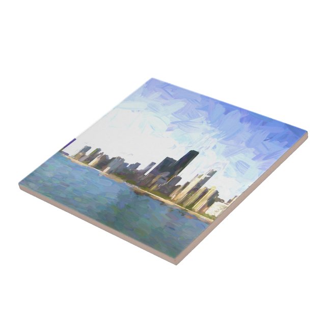 Chicago Flüssigfarbe Fliese (Seite)