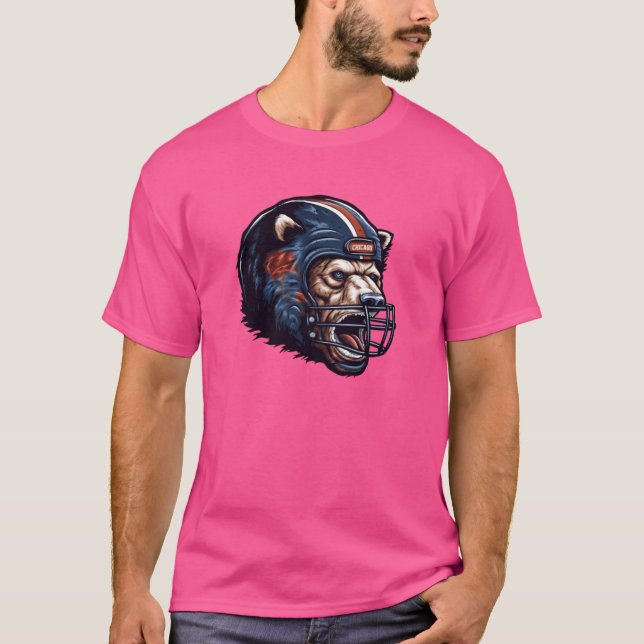 Chicago Football Helmet T-Shirt (Vorderseite)