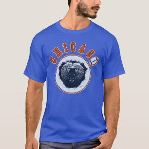 Chicago Football Vintage Retro Bär Illinois Fan T-Shirt
