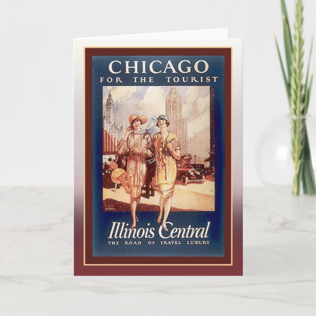 Chicago für den Touristen Karte (Vorderseite)