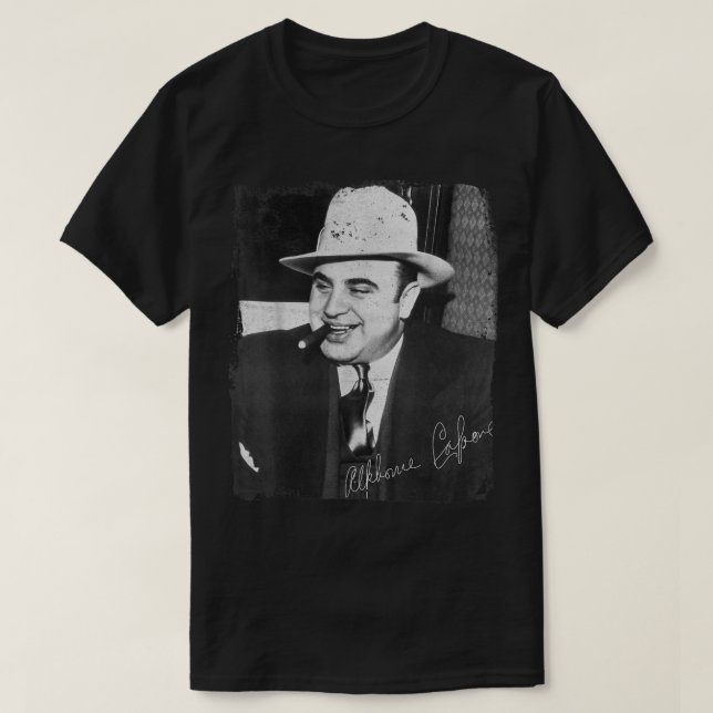 Chicago Gangster Alphonse Gabriel Great Al Capone T-Shirt (Design vorne)