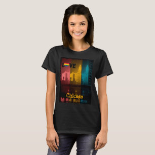 Chicago Gay Lesbian Interest Wrigley Bldg 1930er T-Shirt