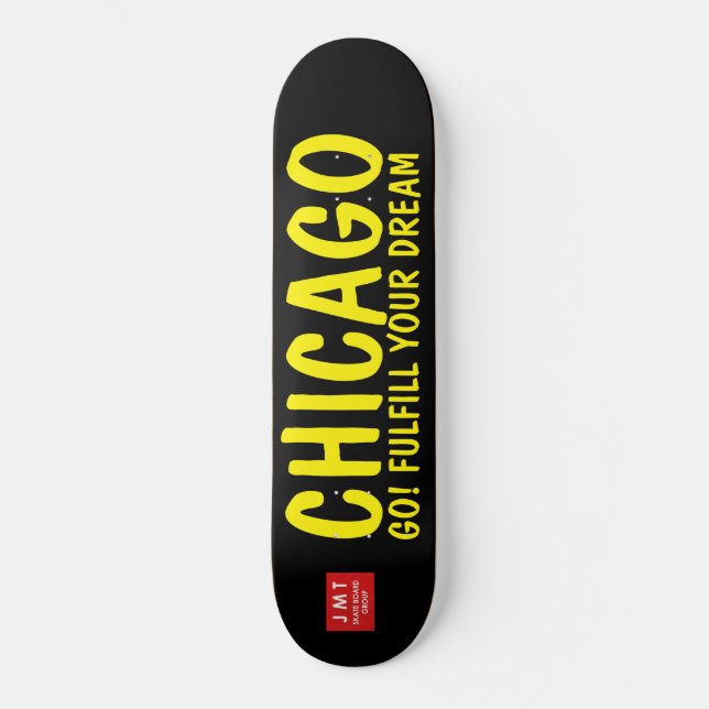 CHICAGO GEHT!! SKATEBOARDS / JMT SKATEBOARDS (Vorderseite)