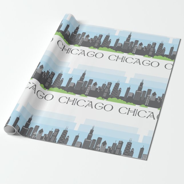 Chicago Geschenkpapier (Ungerollt)