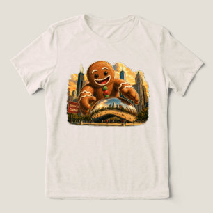 Chicago Gingerbread Weihnachtskulisse Magie Tri-Blend Shirt