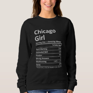 Chicago Girl Il Illinois Funny City Zuhause Roots Sweatshirt