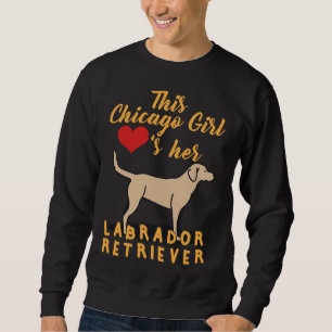 Chicago Girl Labrador Angepasst Scoop Sweatshirt