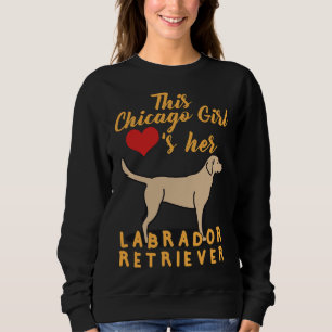 Chicago Girl Labrador Angepasst Scoop Sweatshirt