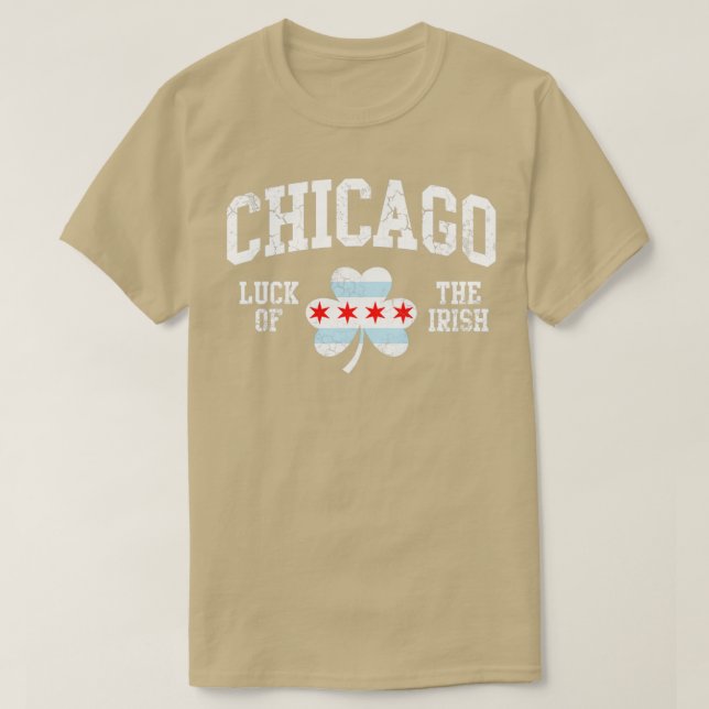 Chicago Glück am Irish St Patricks Day T-Shirt (Design vorne)