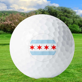 Chicago Golf Balls, Illinois State Flag / Patriots Golfball
