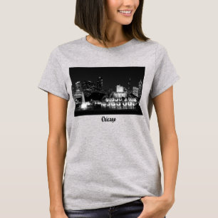 Chicago Grant Park Graustufen T-Shirt