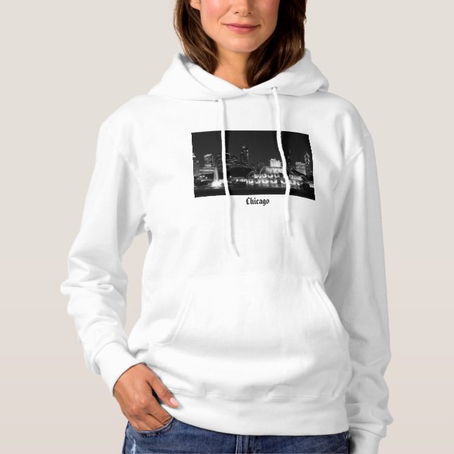 Chicago Grant Park Grayscale Hoodie (Vorderseite)