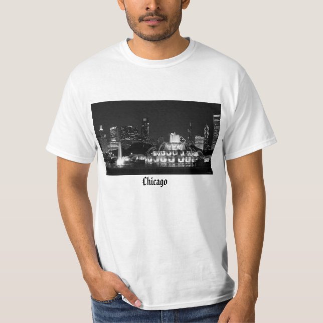Chicago Grant Park Grayscale T-Shirt (Vorderseite)