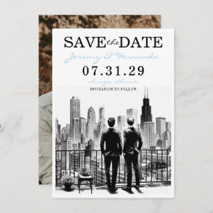 Chicago Grooms Save The Date