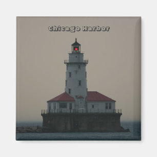 Chicago-Hafen-Quadrat-Magnet Magnet