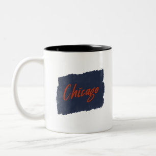 Chicago Handgeschriebene Typografie Coffee Tasse