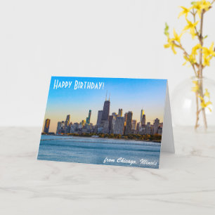Chicago Happy Birthday Card Karte