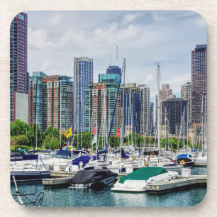 Chicago Harbor Getränkeuntersetzer