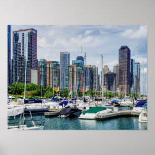 Chicago Harbor Poster
