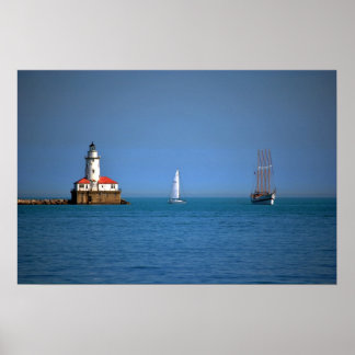 Chicago Harbor Poster