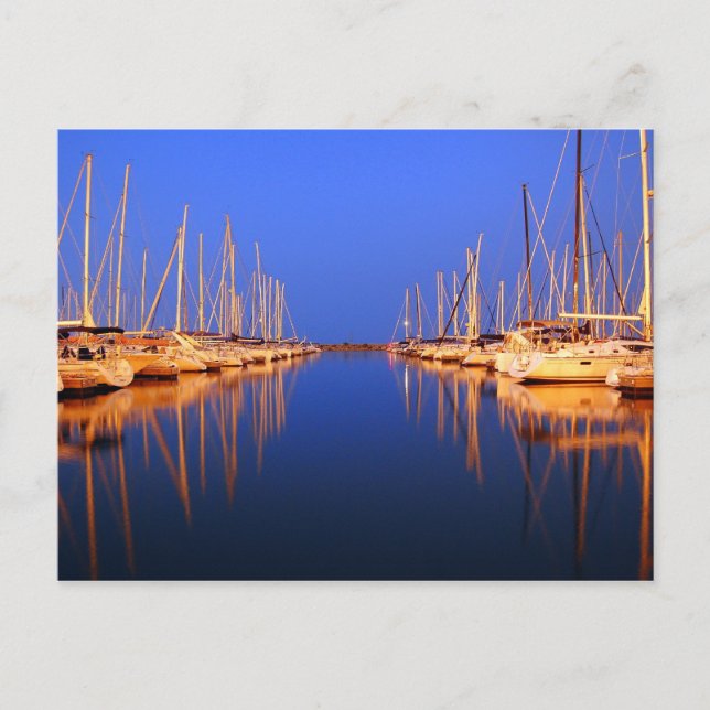 Chicago Harbor Postkarte (Vorderseite)