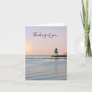 Chicago Harbour Southeast Lighthouse Card Karte